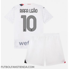 AC Milan Rafael Leao #10 Segunda Equipación Niños 2023-24 Manga Corta (+ Pantalones cortos)